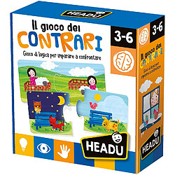 Headu - IT20584 Jeu des Contraires Educatif, Multicolore, 