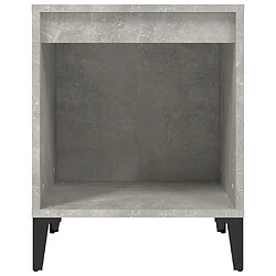 Acheter vidaXL Table de chevet Gris béton 40x35x50 cm