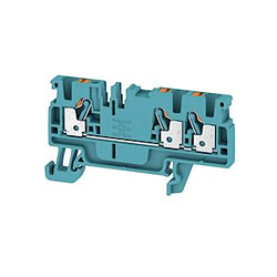 bloc de jonction de passage - a3c - push in - 2.5 mm2 - 800v - 24a - bleu - weidmuller 1521780000 