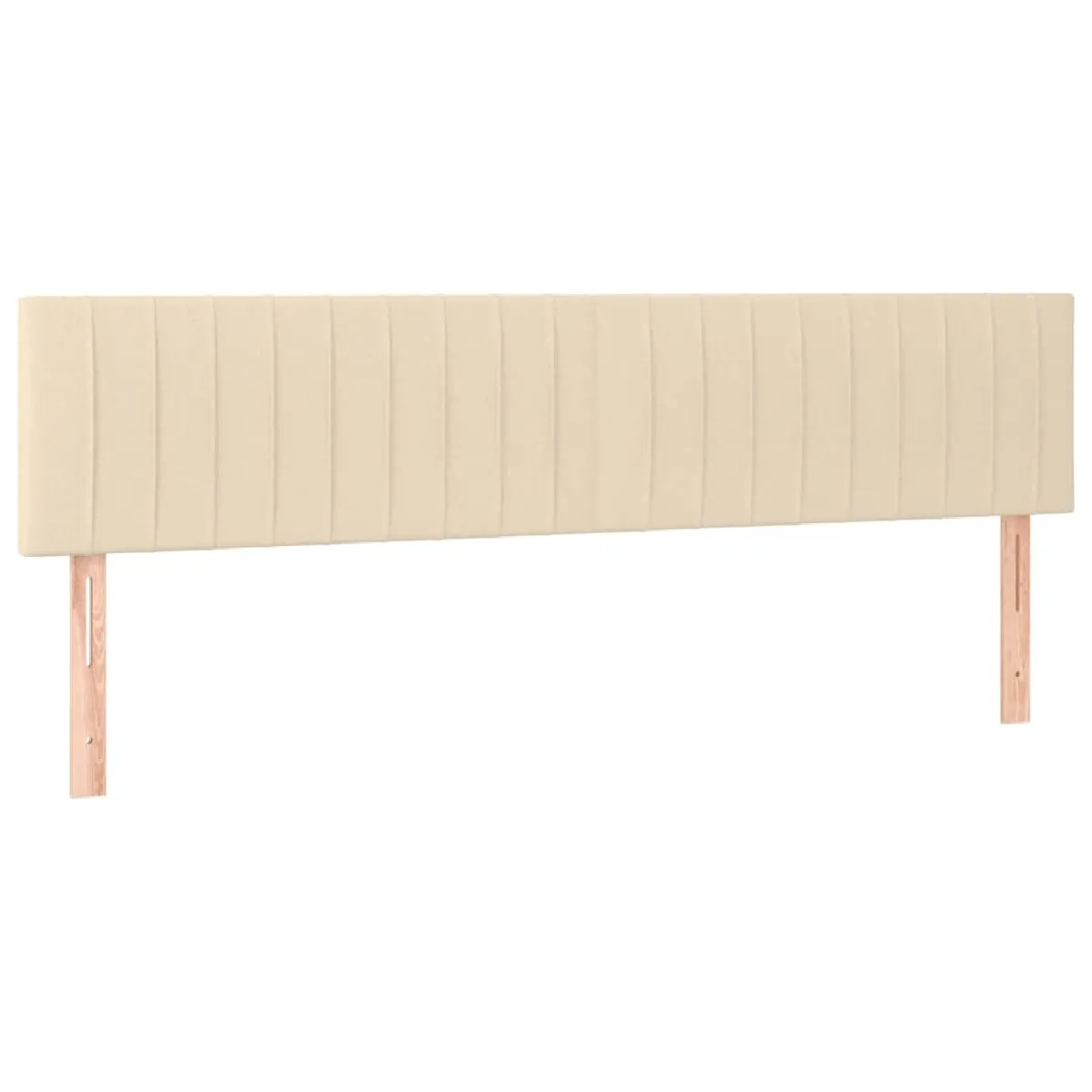 Maison Chic Lot de 2 Têtes de lit design pour chambre - Décoration de lit Crème 100x5x78/88 cm Tissu -MN44887