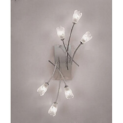 Luminaire Center Plafonnier/Applique Pietra avec interrupteur 6 Ampoules G9, chrome poli Coloris : chrome poli Coloris de l'abat jour : givré/transparent Largeur en Cm : 44 Hauteur en Cm : 75 Profondeur en Cm : 11 Poids en Kilos : 1,2 Type d'ampou