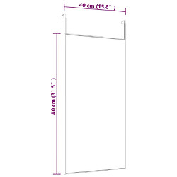 Avis vidaXL Miroir de porte Doré 40x80 cm Verre et aluminium