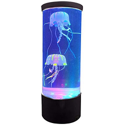 Universal Aquarium réservoir lumineux USB méduse lave lampe avec changement de couleur(Le noir) 