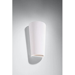 Luminaire Center Applique murale Lana Céramique blanc 1 ampoule 29cm