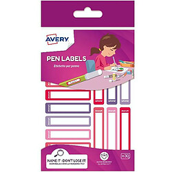 Étiquettes adhésives Avery RESMI30F-UK Blanc Rouge 10 x 50 mm (30 Unités)