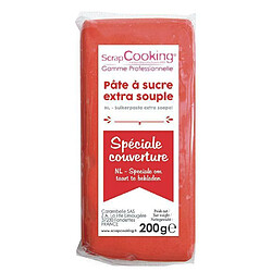 Scrapcooking Pâte à sucre de couverture rouge 200 g