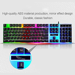 Avis Wewoo Clavier QWERTY noir ZGB G21 104 Touches USB Filaire Mécanique Coloré Rétro-Éclairage Bureau Ordinateur Gaming