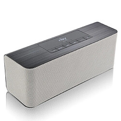 Wewoo Enceinte Bluetooth Haut-parleur sans fil portable haute définition avec double carte micro TF et lecteur MP3 (gris)