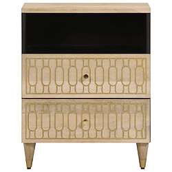 Avis Maison Chic Table de chevet, Table de Nuit, Meuble de Rangement 50x33x60 cm bois de manguier massif