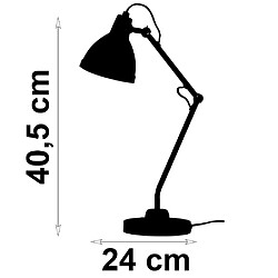 Avis Sampa Helios Lampe design Carmen en métal noir compatible LED