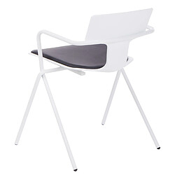 Beliani Chaise de salle à manger Set de 2 Noir blanc MANSON pas cher