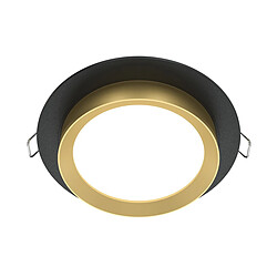 MAYTONI Downlight Encastré Rond Noir, Or GX53