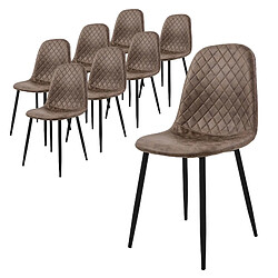 ML-Design Lot de 8 chaises de salle à manger Chaise de cuisine Chaise de salon Chaise remb 