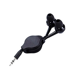 Acheter GUPBOO 3.5mm câble rétractable écouteur intra-auriculaire casque Portable casque insertion directe fil rétractable pour téléphone MP3