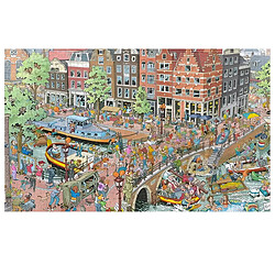 Ravensburger Puzzle Énigme 1000 pièces Amsterdam au Thème Villes du Monde Fleroux Multicolore