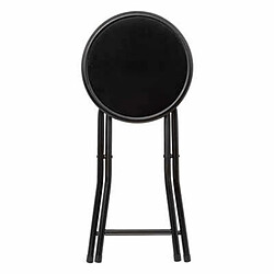 Pp No Name Tabouret Pliant en Velours Cyda 45cm Noir