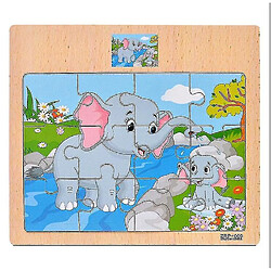 Universal Puzzles en bois pour enfants baby-wood cartoon véhicule animaux d'apprentissage des jouets éducatifs 