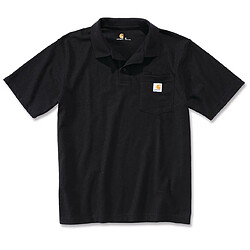 Polo WORKWEAR POCKET taille XS noir - CARHARTT - S1K570BLKXS