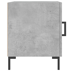 Acheter vidaXL Table de chevet gris béton 40x40x50 cm bois d’ingénierie