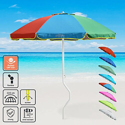 Parasol de plage léger visser protection uv GiraFacile 220 cm Apollo