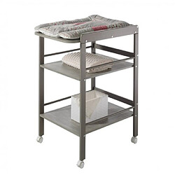 Schardt Table à langer 2 étagères pin massif gris Wrap 72x81x57cm