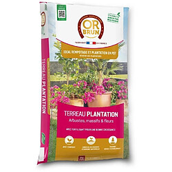 Terreau plantations - OR BRUN - OBRTPLAN70N - 70 L Type de produit : TERREAU - TERRE - SABLE - Terreau plantations - OR BRUN - OBRTPLAN70N - 70 L