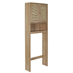 The Home Deco Factory Meuble dessus WC Bali en cannage - Marron pas cher