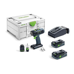 Perceuse visseuse 18v + assortiment d'embouts - FESTOOL 