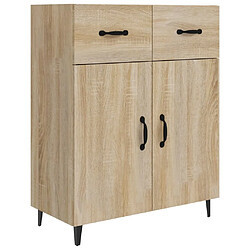 Maison Chic Buffet,Meuble de Rangement,commode pour salon,Cuisine chêne sonoma 69,5x34x90 cm bois d'ingénierie -MN41535