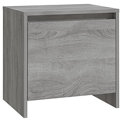 vidaXL Table de chevet Sonoma gris 45x34x44,5 cm bois d'ingénierie