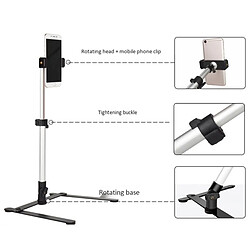 Universal Photographie Réglable Table Top Stand Mini Single Cover + Clip Phone Filling Light Command Bluetooth | Live Tripod pas cher