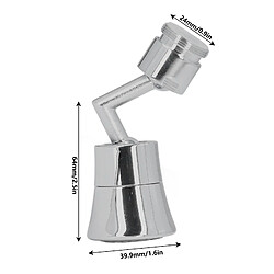 Avis ComfortXL Aérateur de robinet 720 degrés, diamètre de 24 mm/0,9 pouce, grand angle, 5 fonctions, pulvérisation anti-éclaboussures, embout prolongateur pour la cuisine