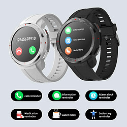 Yonis Montre Connectée 1.28' TFT Bluetooth Appel 8G Etanche IP67 pas cher