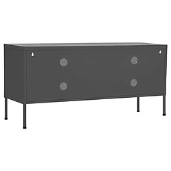 Maison Chic Meuble TV scandinave - Banc TV pour salon Anthracite 105x35x50 cm Acier -MN80488 pas cher