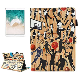 Wewoo Coque pour iPad Pro 10.5 pouce Basketball Sports Motif Horizontal Flip en cuir Housse de protection avec Titulaire et fentes cartes sommeil 