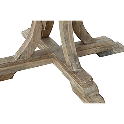 Pegane Table de repas, table à manger ronde en bois de manguier coloris naturel - diamètre 150 x Hauteur 76 cm pas cher