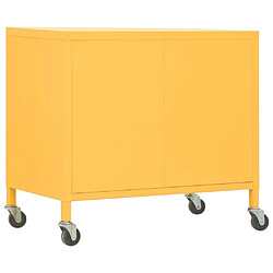 Acheter vidaXL Armoire de rangement Jaune moutarde 60x35x56 cm Acier