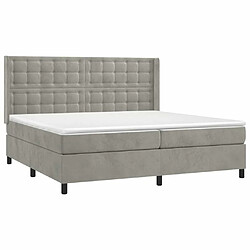 Acheter Sommier à lattes,Cadre à lattes de lit pour Adulte matelas et LED Gris clair 200x200 cm -MN39490