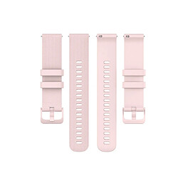 Avis Wewoo Bracelet pour montre connectée de remplacement Smartwatch en silicone Garmintaille 20 mm universel rose