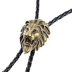 Acheter Tête de lion vintage 3d cravates antique bronze western bolo cravates cravates de boulot de cowboy