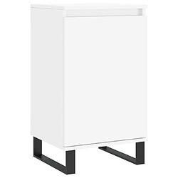 Maison Chic Ensemble de 2 Buffets,commode,console pour rangement blanc 40x35x70 cm bois d’ingénierie -MN48289 pas cher