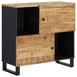 Maison Chic Buffet commode,console avec 2 portes pour rangement 80x33x75 cm bois massif de manguier -MN11137