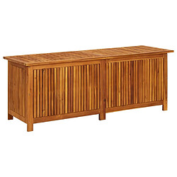 vidaXL Boîte de rangement de jardin 150x50x58 cm Bois d'acacia solide 