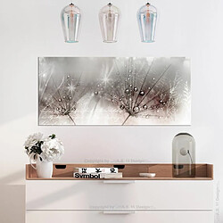 Paris Prix Tableau Imprimé Drops of Dew Pink Wide 45x100cm