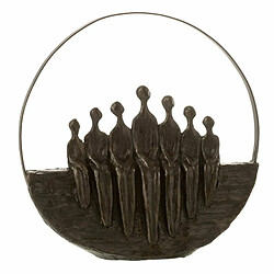 Paris Prix Statuette Déco 7 Personnages Cercle 30cm Marron 