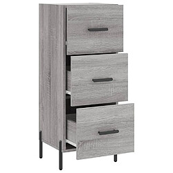 Maison Chic Buffet,Meuble de Rangement,commode pour salon,Cuisine Sonoma gris 34,5x34x90 cm Bois d'ingénierie -MN69985 pas cher