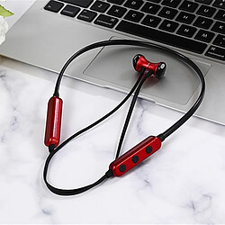 Wewoo Bluetooth 4.2 Sport Ecouteur sans fil Bluetooth, Carte de support (Noir Rouge)