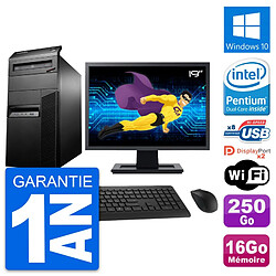 PC Tour Lenovo M93p Ecran 19" Intel G3220 RAM 16Go Disque 250Go Windows 10 Wifi · Occasion 