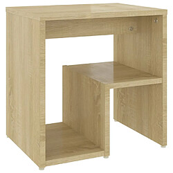 Maison Chic Table de chevet Table de Nuit Meuble de Rangement Chêne sonoma 40x30x40 cm Aggloméré