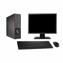 PC Fujitsu E720 E85+ DT Ecran 22" Core i5-4570 RAM 8Go SSD 960Go Windows 10 Wifi - Occasion